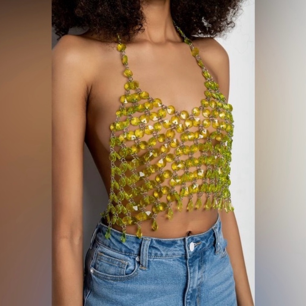 FANTASY DRIP LIME BODY
CHAIN TOP